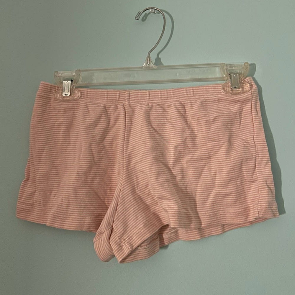 Brandy Melville Striped Pink Lounge Shorts